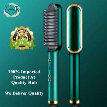 Hair Straightener Brush Curling Comb 2 In 1