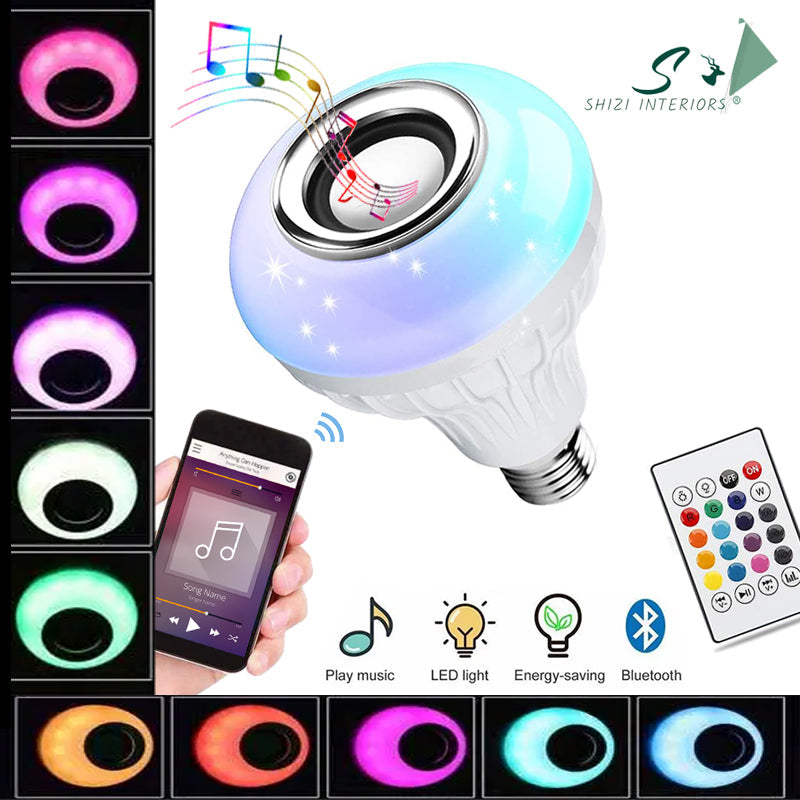 Smart Led Light Bulb With Built-in Bluetooth Speaker And Remote Control