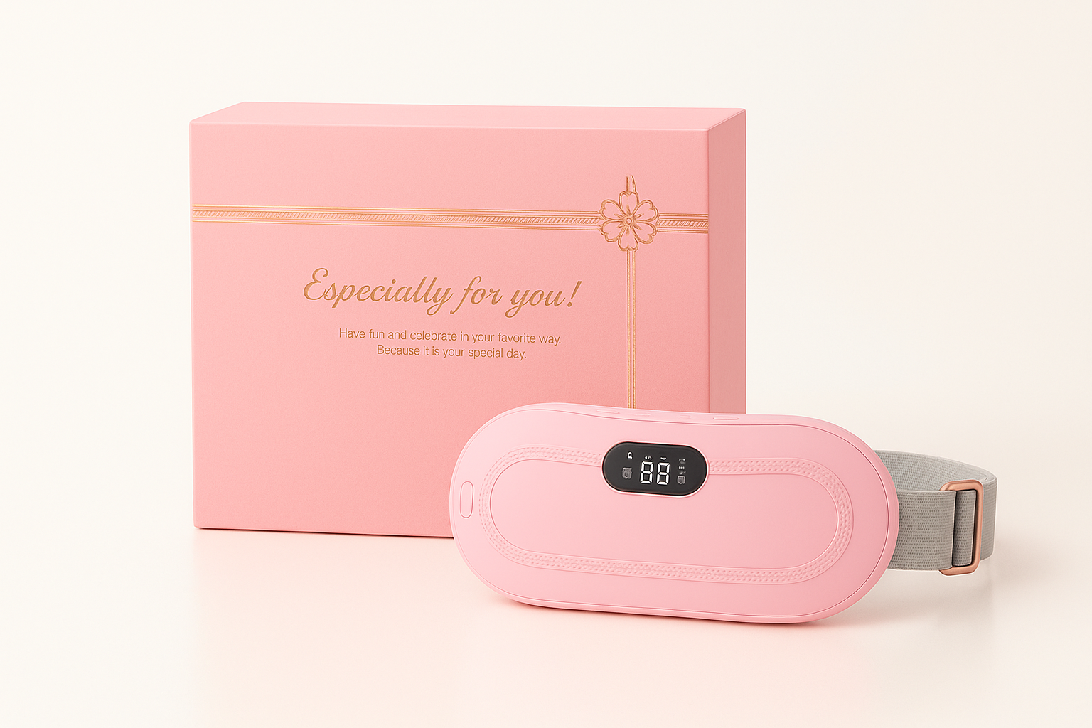 Period Cramp Relief Heating & Massager Belt | Electric Belt Massage For Women And Girls (1 Year Warranty)